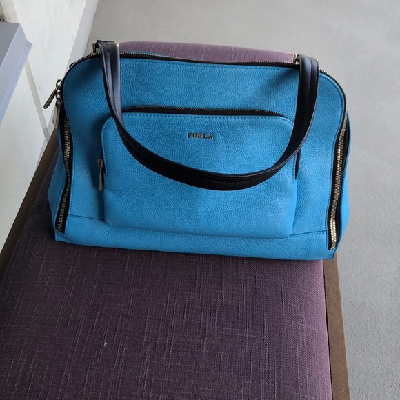 Furla leather single strap shoulder bag - Picture 2 of 6